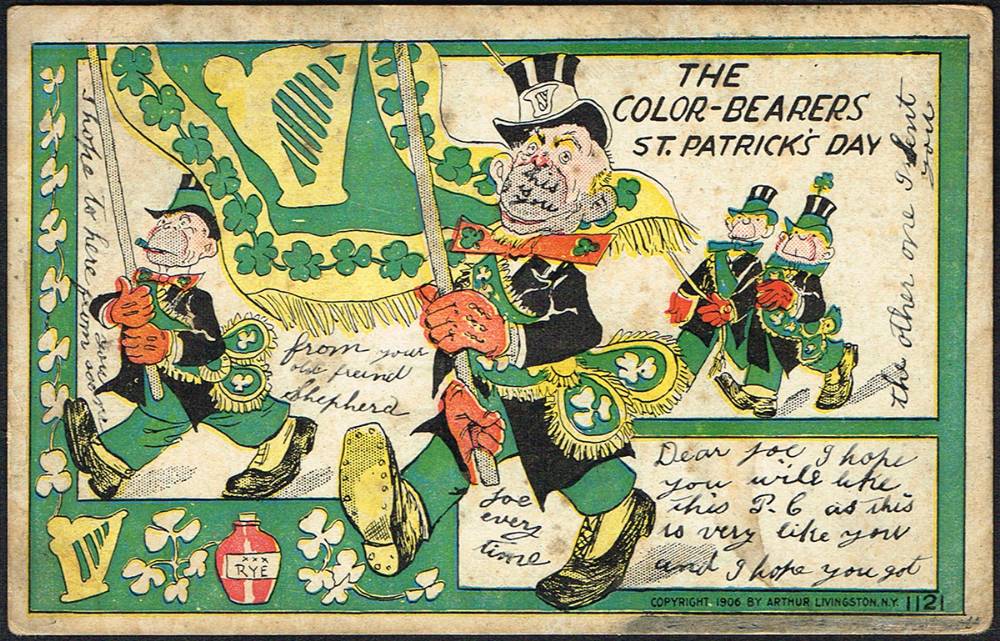Postcards. Saint Patrick's Day collection in album. (375) at Whyte's Auctions