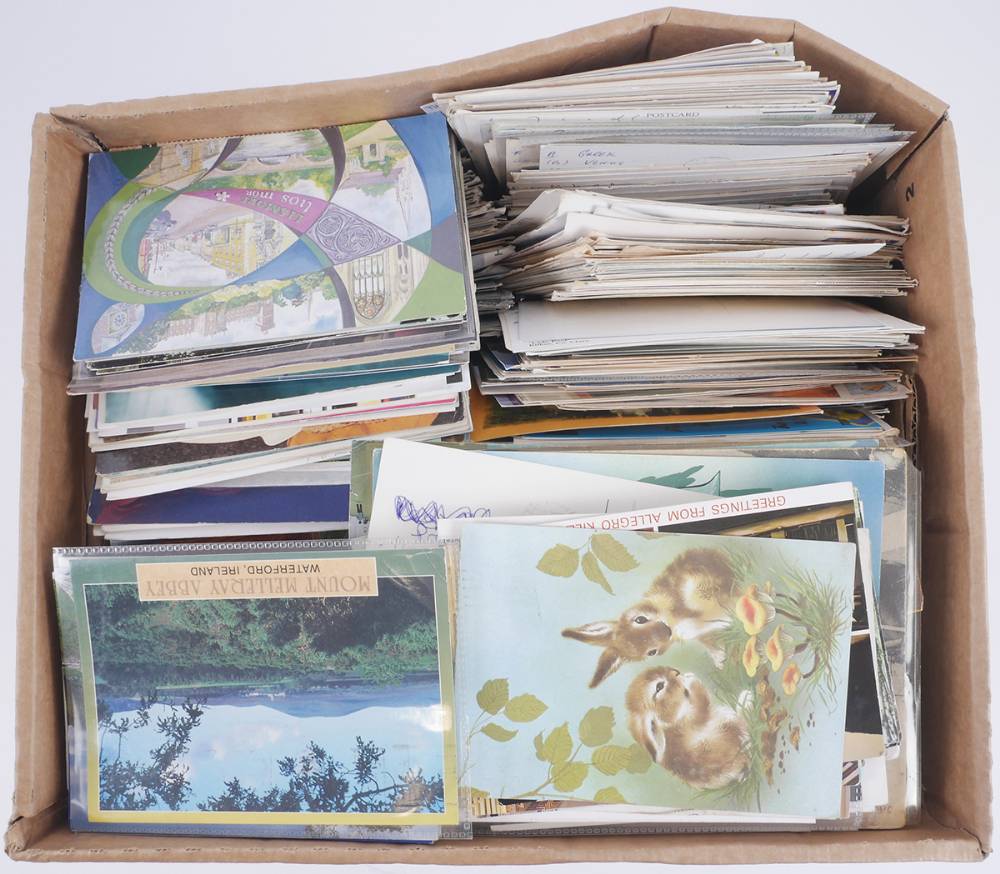 Postcards. Box of mixed ranges. (3,000+) at Whyte's Auctions