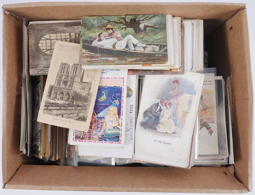 Postcards. Box of mixed, all periods. (3500+) at Whyte's Auctions