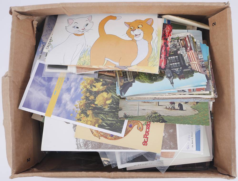 Postcards. Modern accumulation in box. (2000+) at Whyte's Auctions