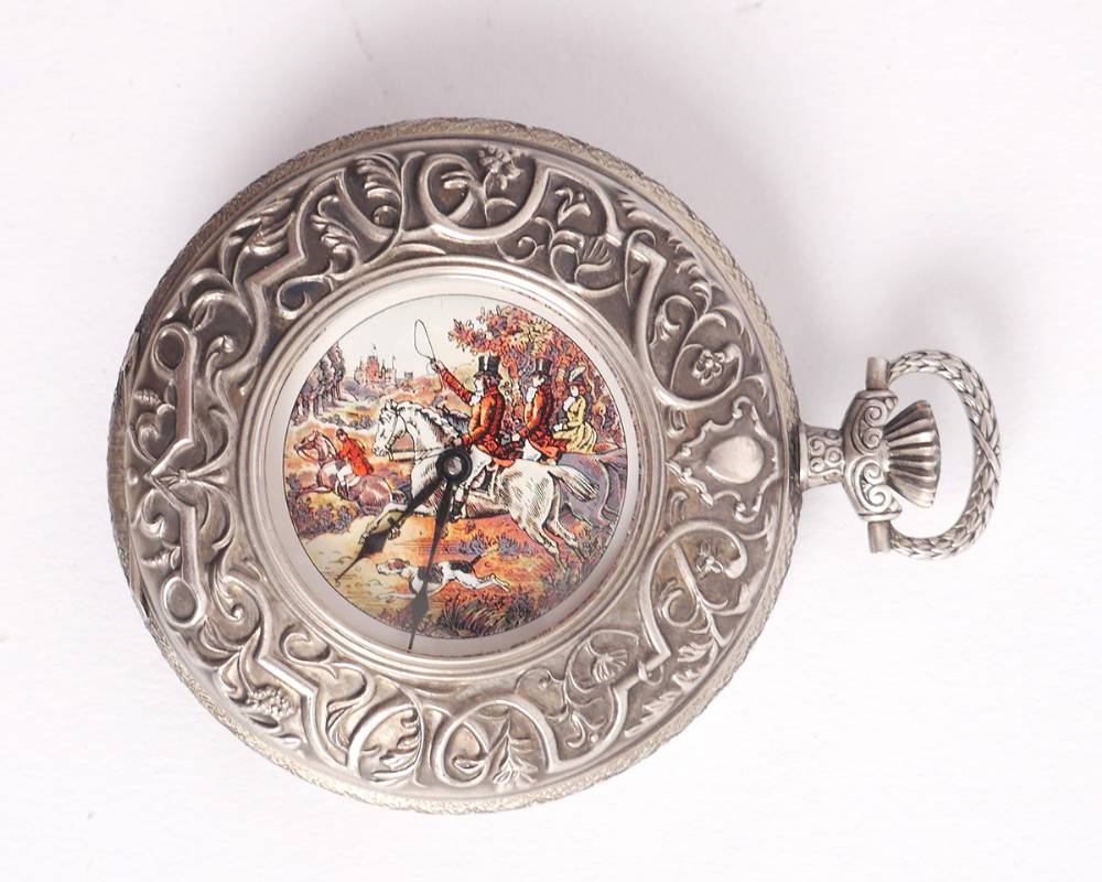 A silver pocket watch. at Whyte's Auctions