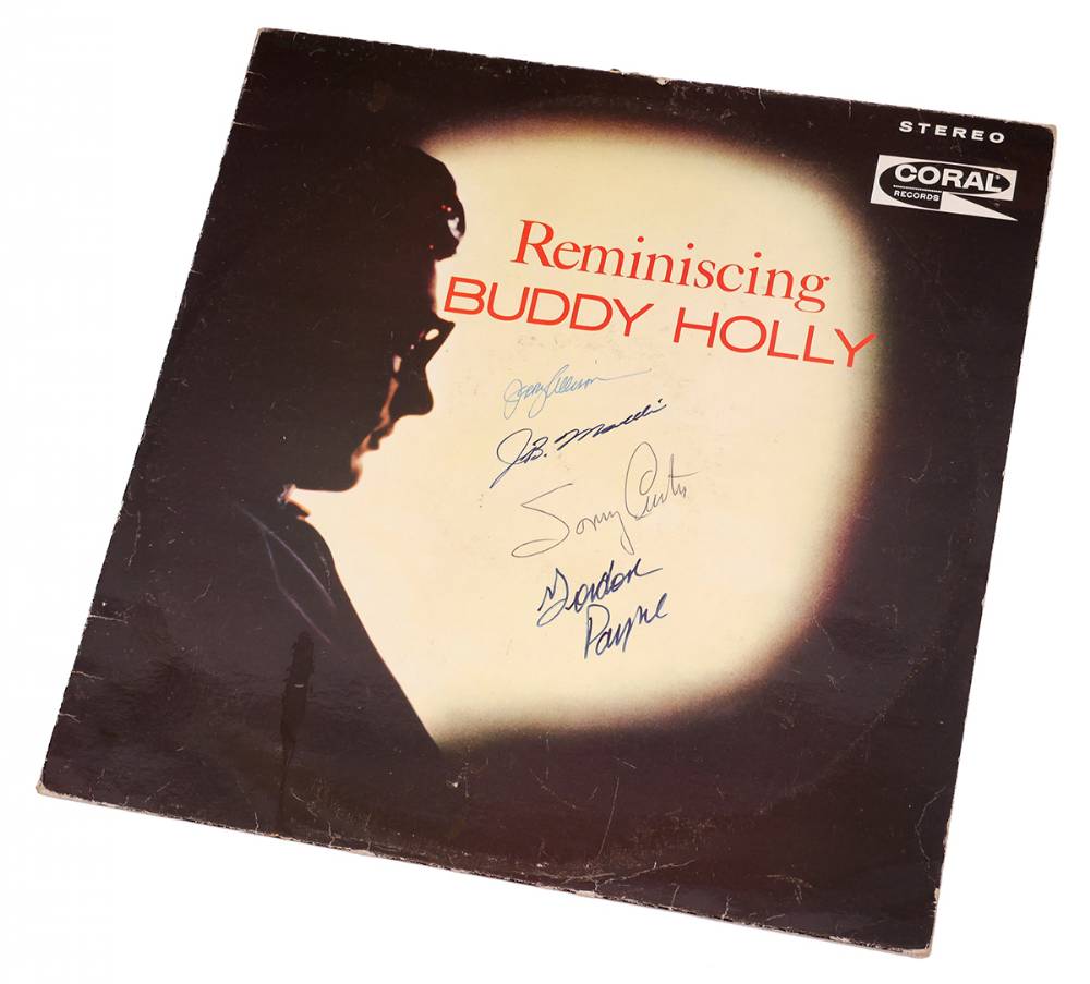 Buddy Holly, Reminiscing, signed by the Crickets: Gerry Allison, JB Mauldin, Sonny Curtis and Gordon Payne. at Whyte's Auctions