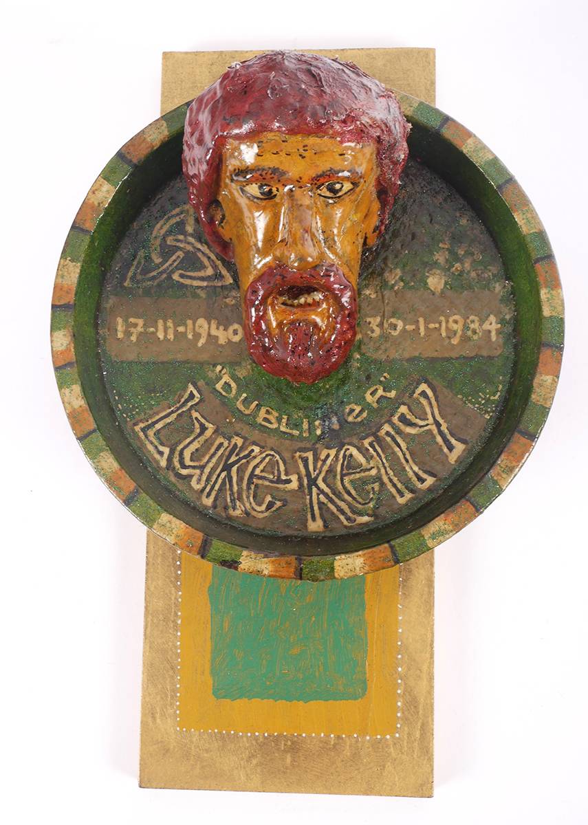 1984 Luke Kelly commemorative sculpture. at Whyte's Auctions