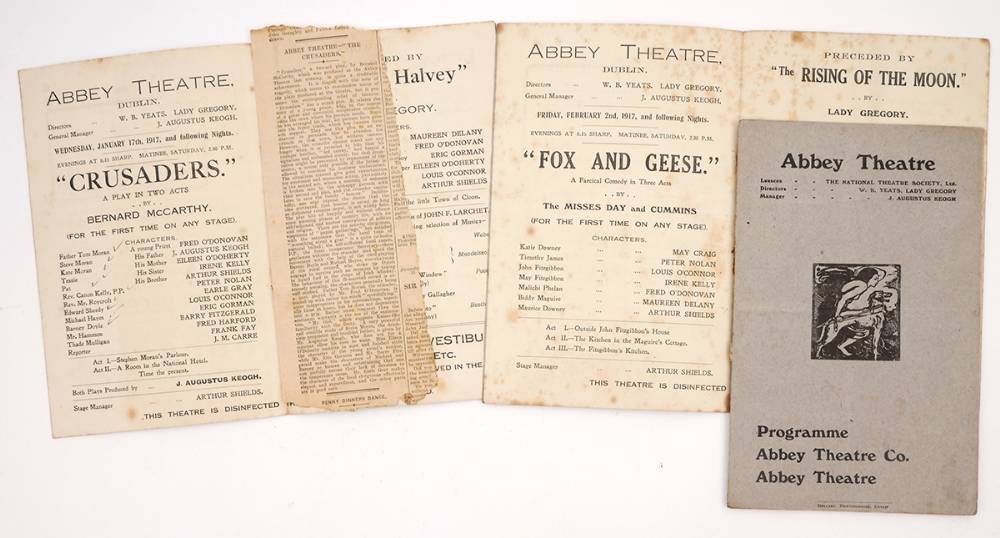 1917-1989 Collection of Dublin theatre programmes. at Whyte's Auctions