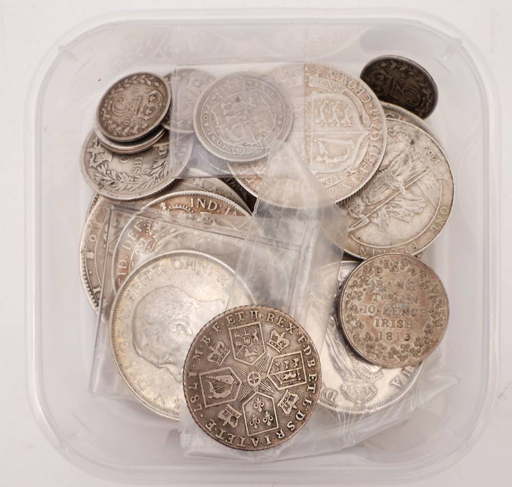A collection of silver coins. (25) at Whyte's Auctions
