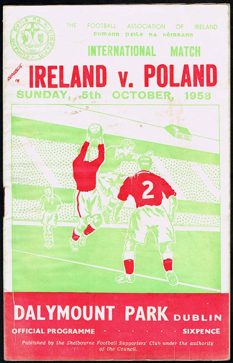 Football programmes: 1950s to 1960s  Republic of Ireland, England, Shamrock Rovers etc. (32) at Whyte's Auctions