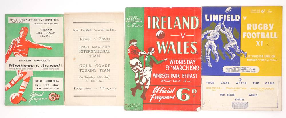 Northern Ireland football programmes collection (27) at Whyte's Auctions