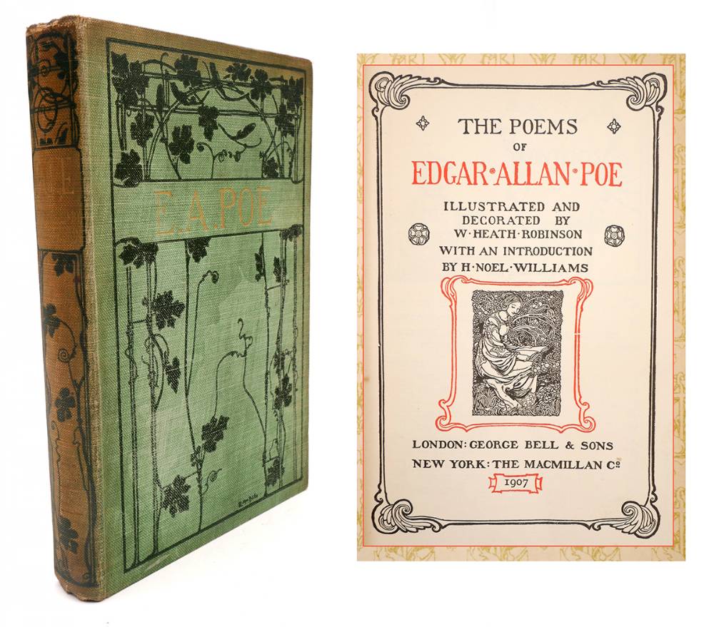 Poe, Edgar Allan. The Poems of Edgar Allan Poe illustrated and Decorated by W. Heath Robinson. at Whyte's Auctions