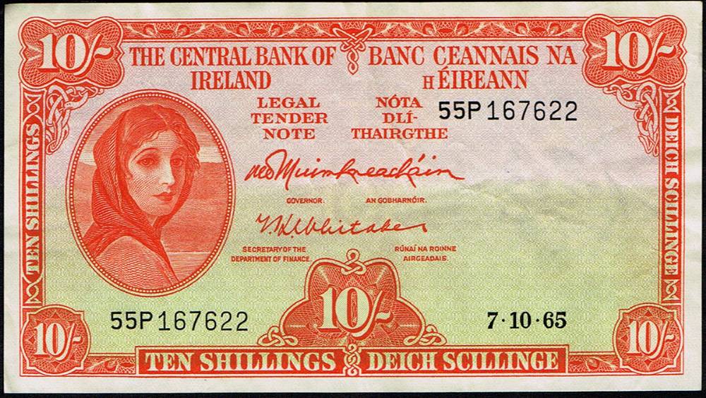 Central Bank, 'Lady Lavery', Ten Shillings collection, 1964-65. at Whyte's Auctions