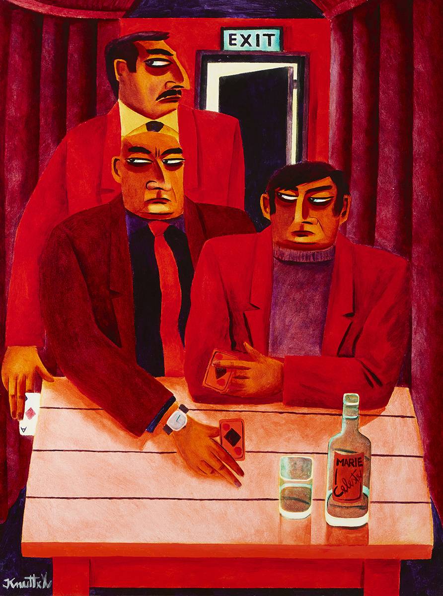 THE CARD GAME by Graham Knuttel (b.1954) at Whyte's Auctions