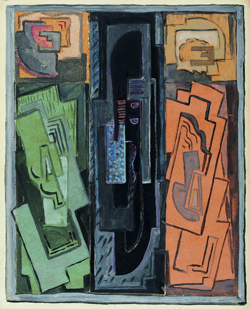 COMPOSITION (THREE PANELS) c.1945 by Evie Hone HRHA (1894-1955) at Whyte's Auctions