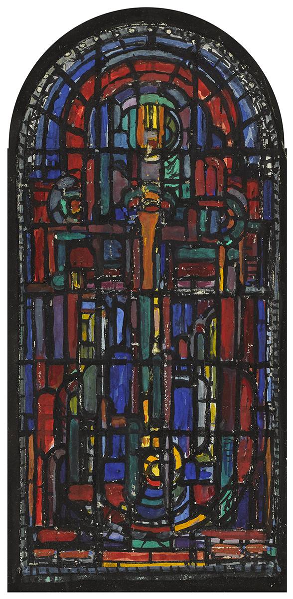 DESIGN FOR STAINED GLASS WINDOW by Evie Hone HRHA (1894-1955) at Whyte's Auctions