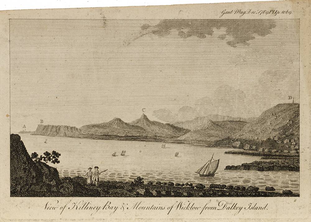 VIEW OF KILLINEY BAY AND MOUNTAINS OF WICKLOW FROM DALKEY ISLAND, 1789 at Whyte's Auctions