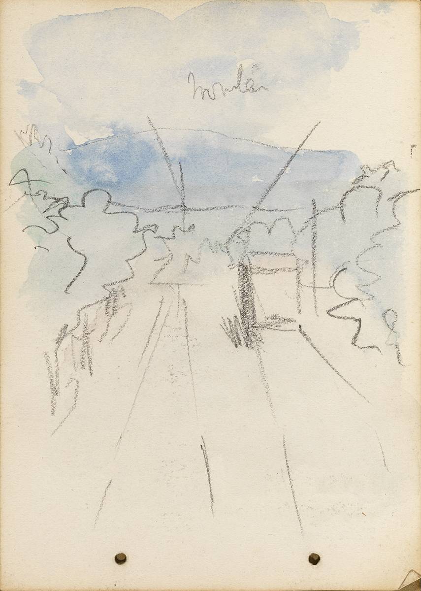 VIEW FROM A TRAM, DUBLIN, 1899 by Jack Butler Yeats RHA (1871-1957) at Whyte's Auctions