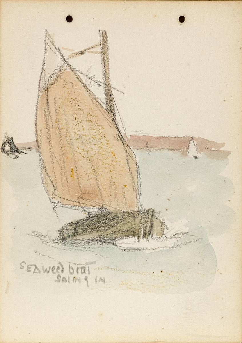 SEAWEED BOAT SAILING IN, 1899 by Jack Butler Yeats RHA (1871-1957) at Whyte's Auctions