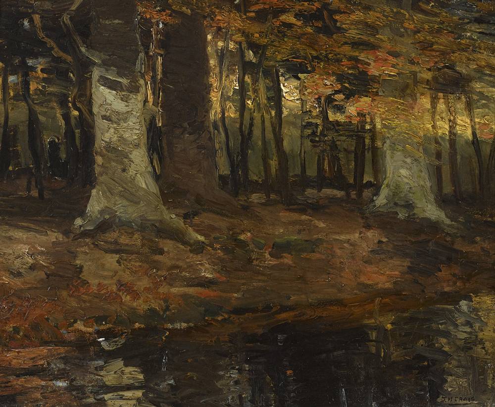 FOREST SCENE by James Humbert Craig RHA RUA (1877-1944) at Whyte's Auctions