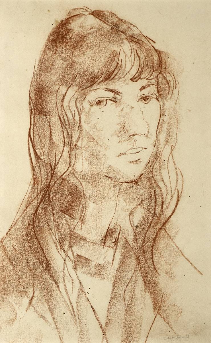 STUDY OF A GIRL by George Campbell RHA (1917-1979) at Whyte's Auctions