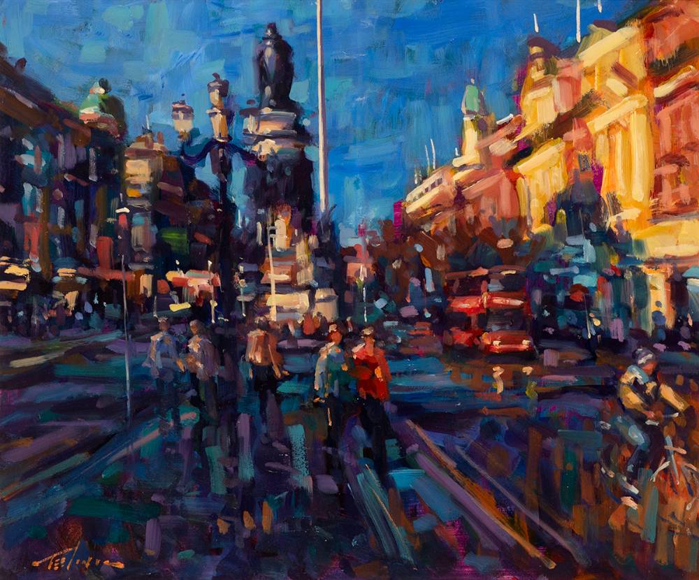 O'CONNELL STREET, DUBLIN by Norman Teeling (b.1944) at Whyte's Auctions
