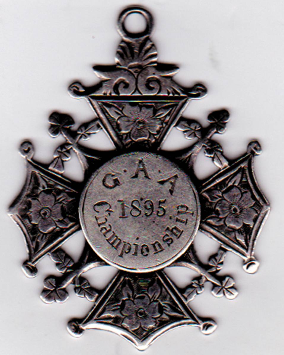 1895 G.A.A. All-Ireland Senior Hurling Championship Final runners-up medal to Kilkenny. at Whyte's Auctions