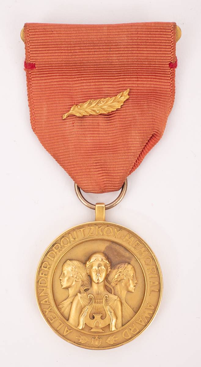 1953 (13 January) Poetry Society of America gold medal to Oliver St. John Gogarty. at Whyte's Auctions