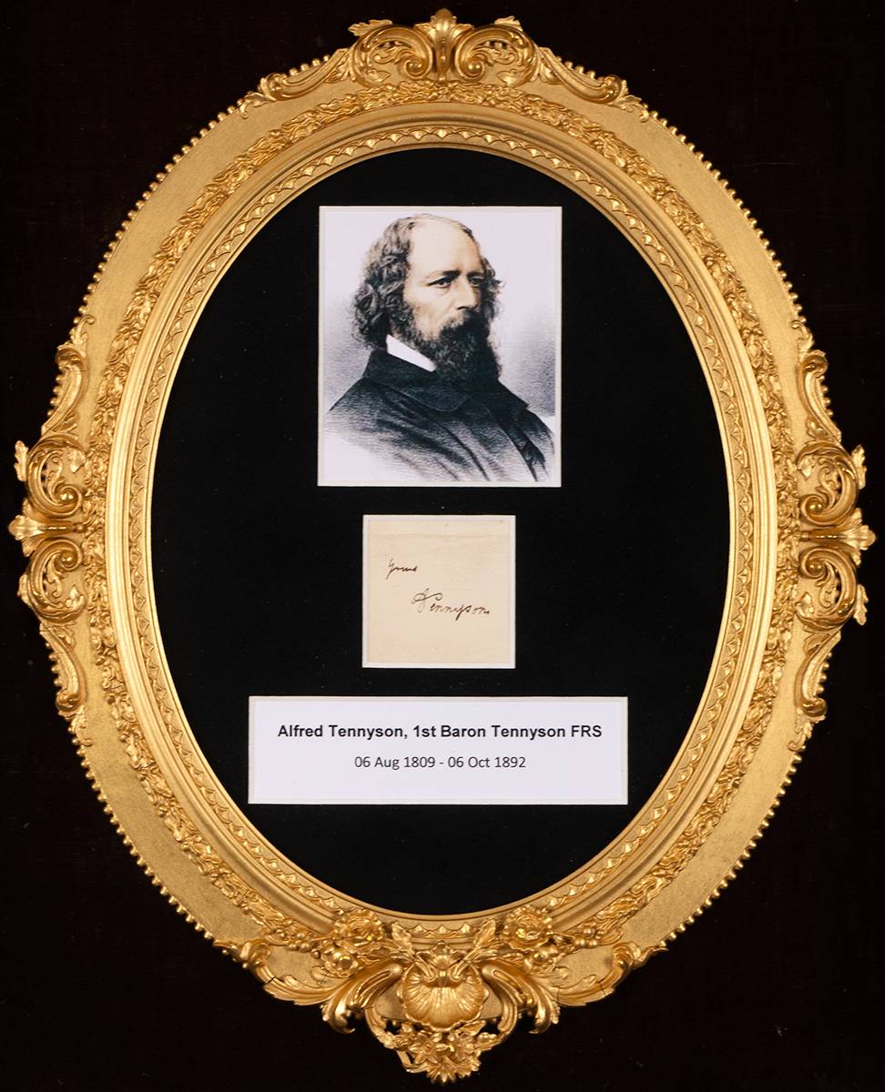 Alfred , Lord Tennyson (1809-1892) autograph. at Whyte's Auctions