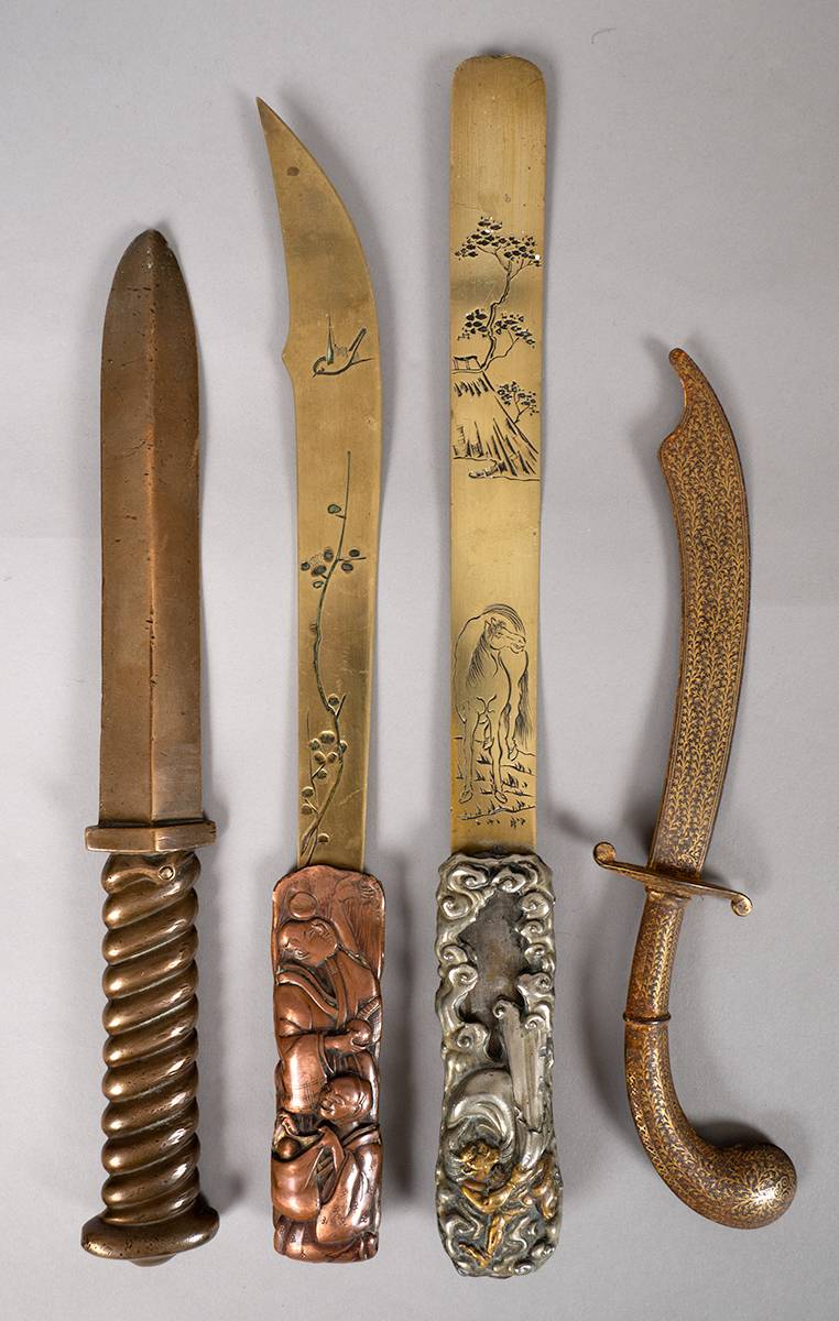 19th/20th century letter openers, mainly Asian at Whyte's Auctions