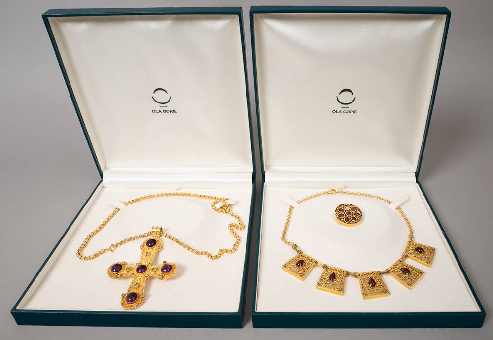 Byzantine jewellery reproductions by Ola Gorie at Whyte's Auctions