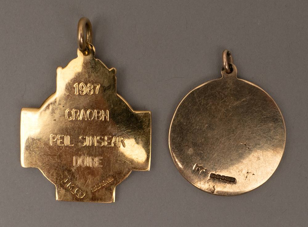 GAA Football. Ulster Senior Championship 1987 winner's medal to Derry. at Whyte's Auctions