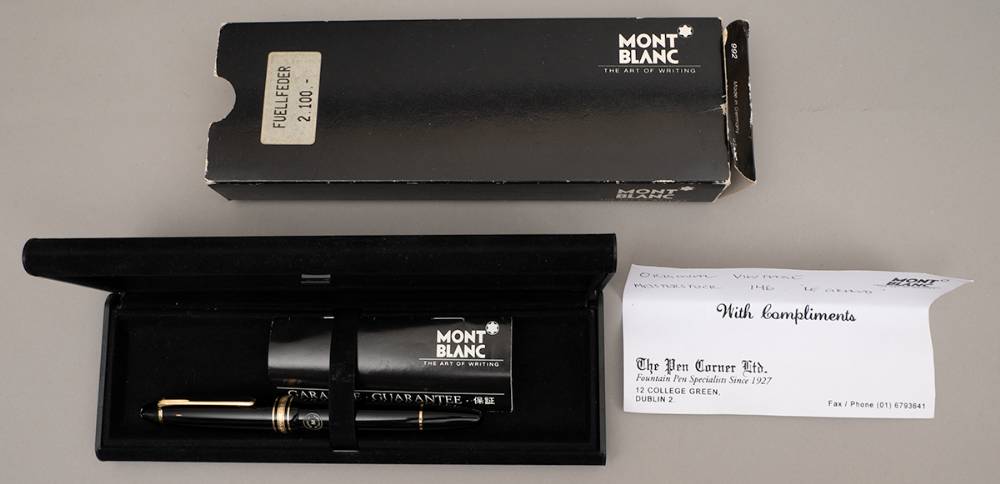 Mont Blanc Meisterstuck 146 fountain pen. at Whyte's Auctions