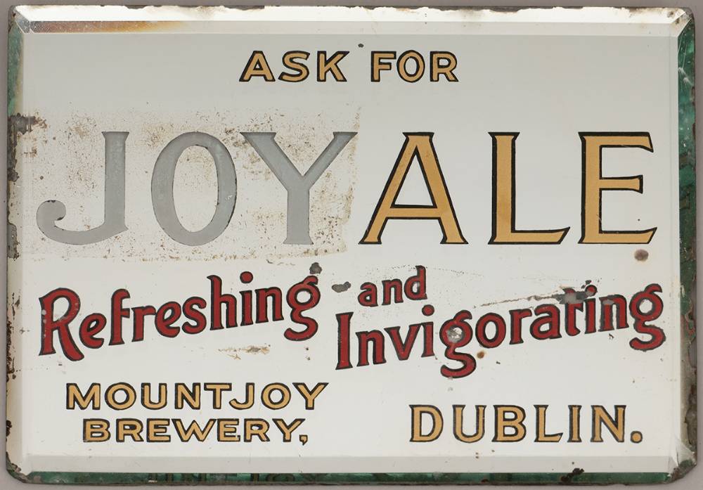 Ask for Joy Ale - Mountjoy Brewery Dublin sign. at Whyte's Auctions