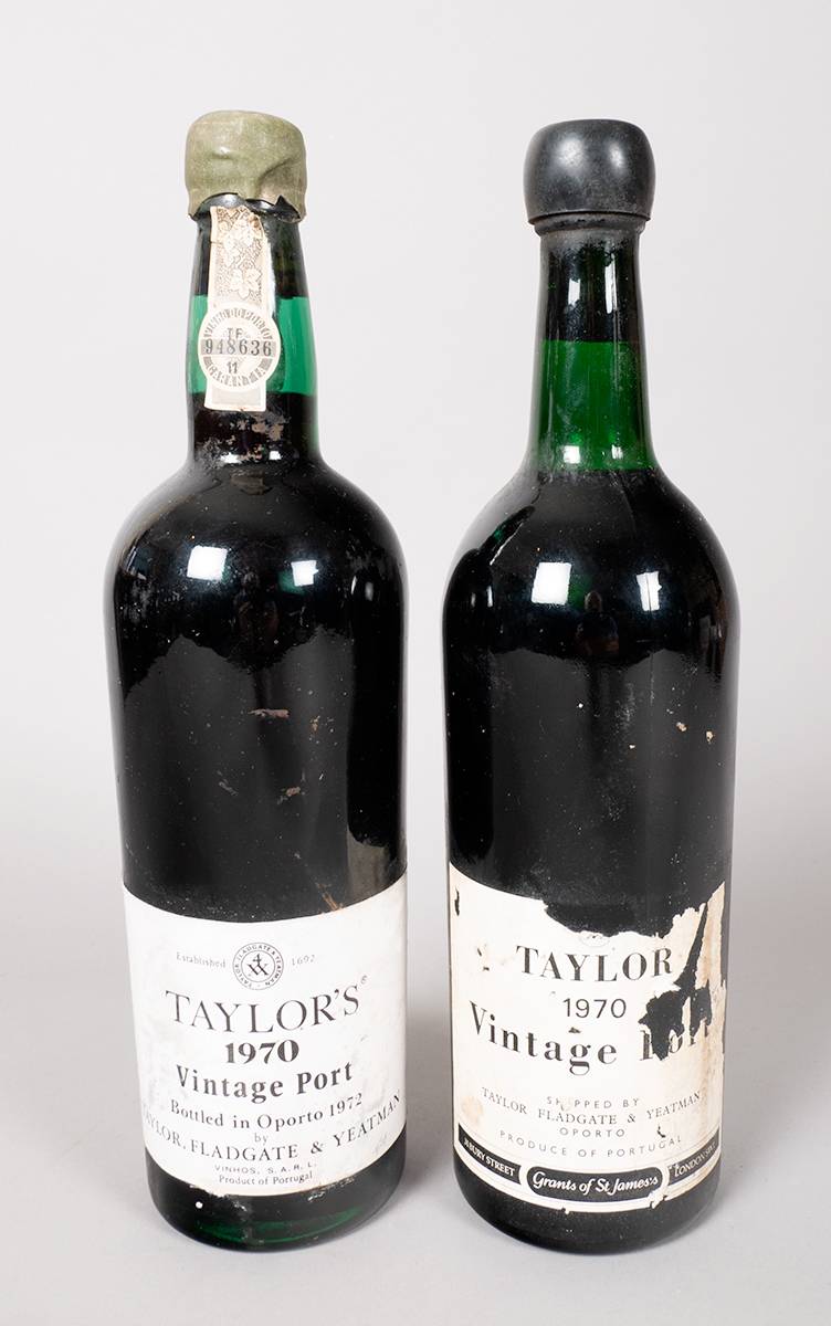 Taylor's Vintage Port, 1970. 2 bottles. at Whyte's Auctions