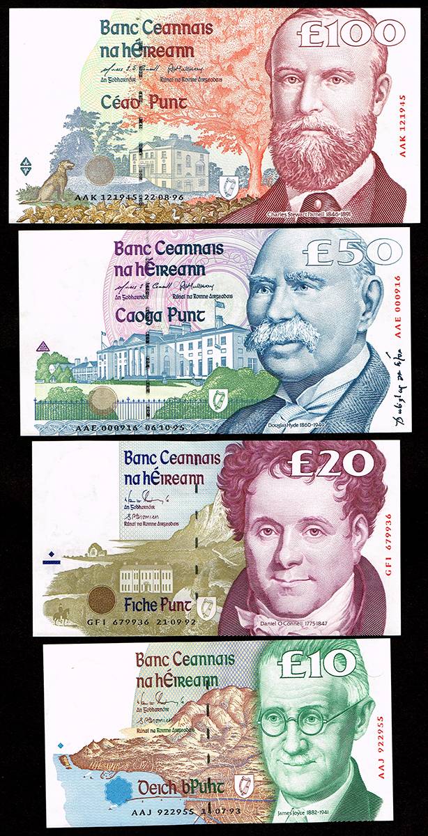 Central Bank C Series, One Hundred Pounds to Ten Pounds. at Whyte's Auctions