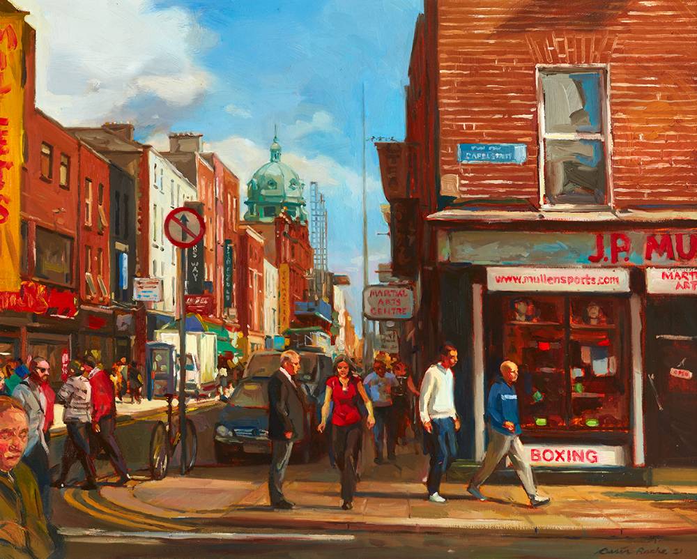 CORNER OF HENRY STREET AND CAPEL STREET, DUBLIN by Oisn Roche (b.1973) at Whyte's Auctions