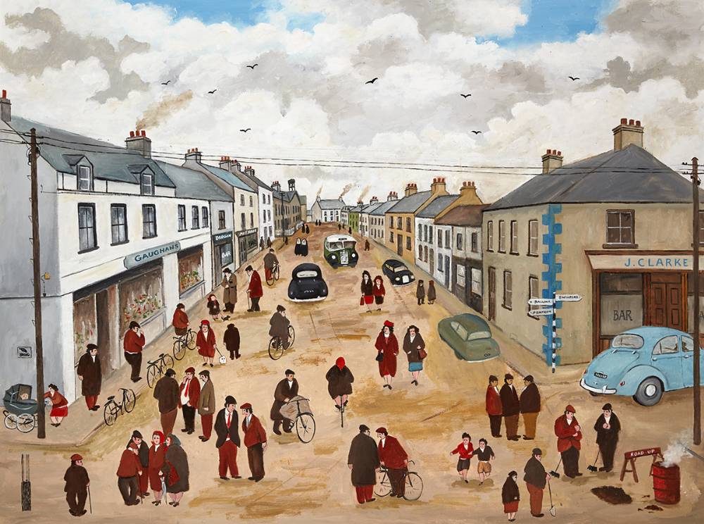 GAUGHAN'S, MAIN STREET, FOXFORD, COUNTY MAYO by John Schwatschke sold for 1,200 at Whyte's Auctions