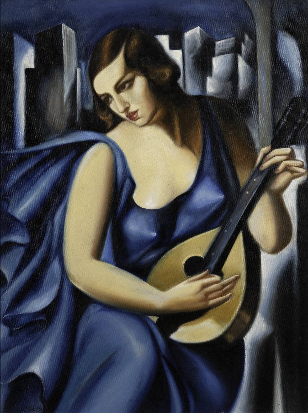 MANDOLIN PLAYER by D. K. Woods  at Whyte's Auctions