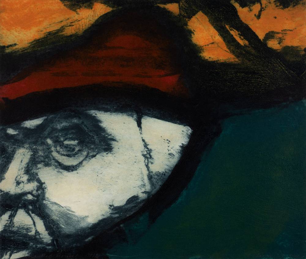 THE RED BONNET, 2010 by Hughie O'Donoghue sold for 480 at Whyte's Auctions
