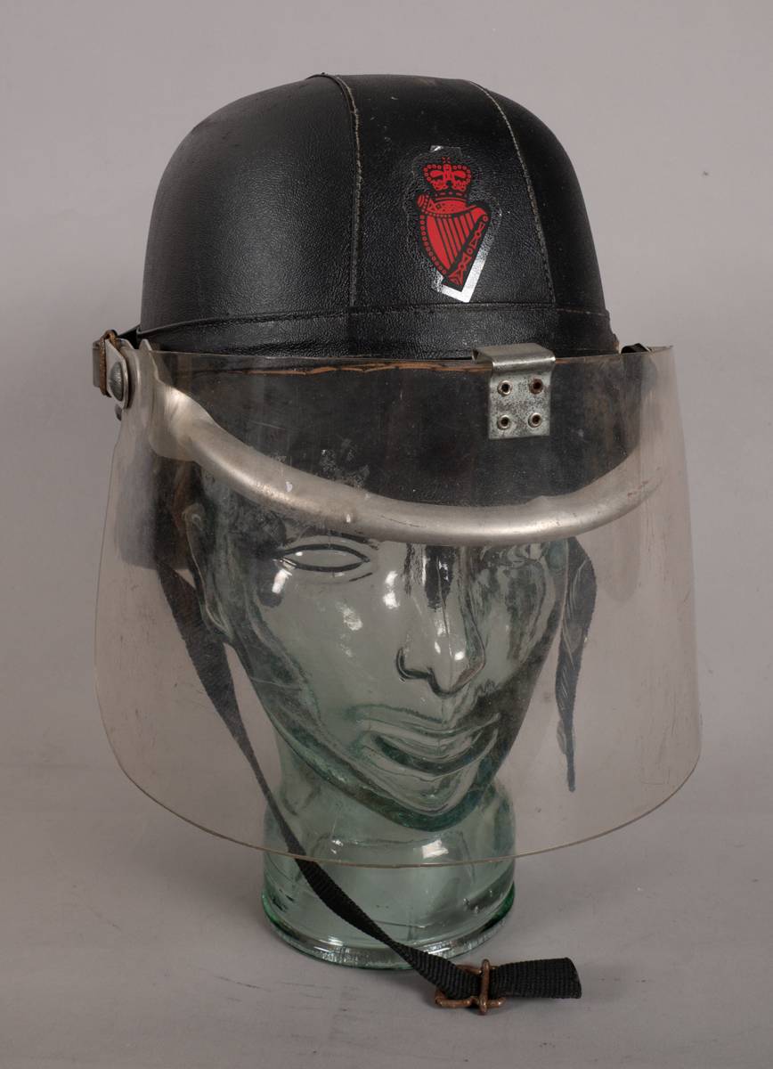 1970s Royal Ulster Constabulary riot helmet. at Whyte's Auctions