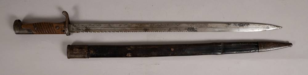 1914-1918 World War I German saw back 'butcher' bayonet. at Whyte's Auctions