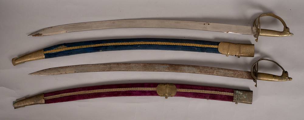 Pair of Indian curved blade swords. at Whyte's Auctions