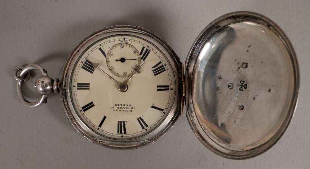 1882. Full hunter silver watch by John Donegan, Dublin. at Whyte's Auctions