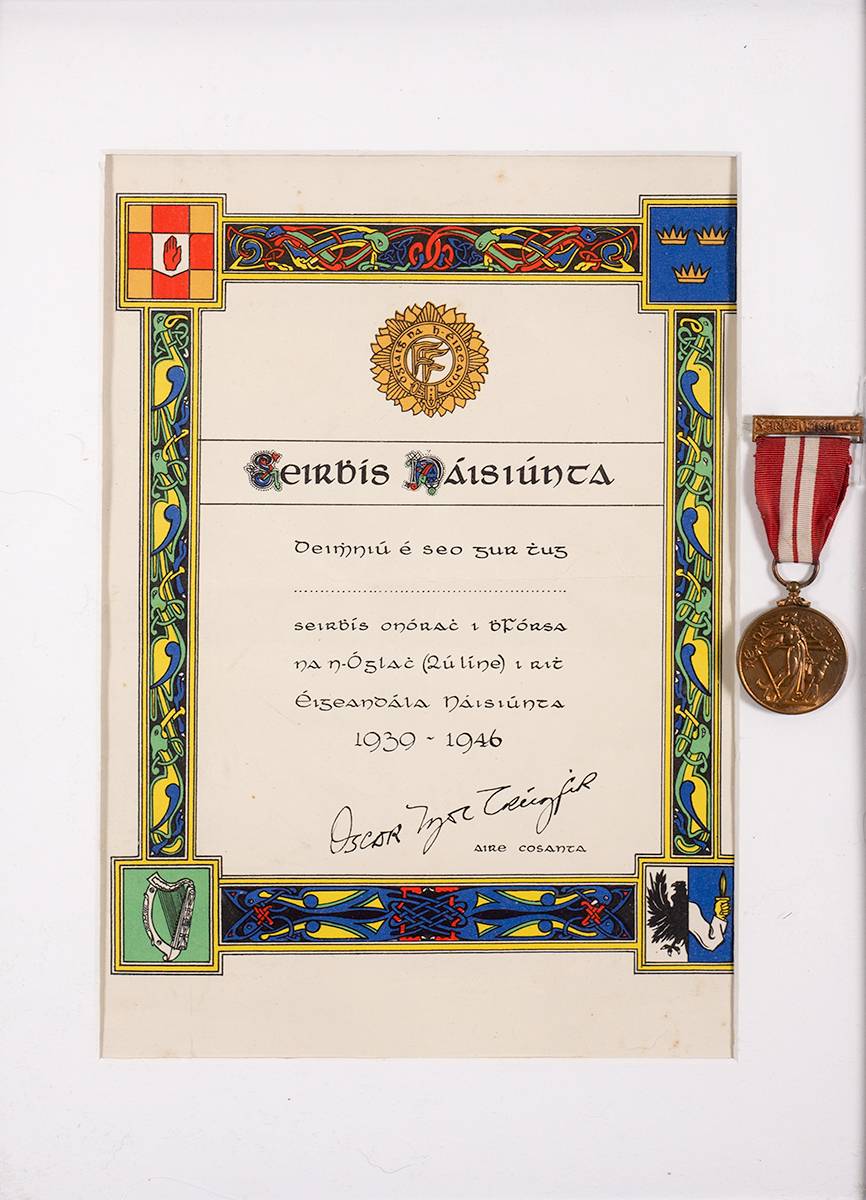 1939-1946 Emergency Service Medal, 2nd Line issue. at Whyte's Auctions