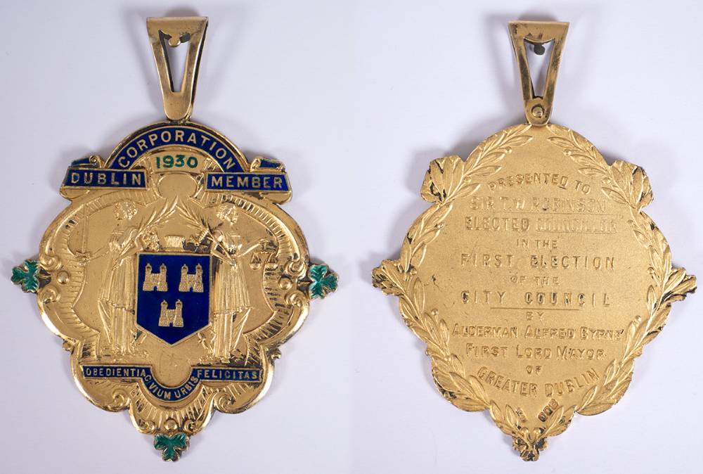 1930. A rare Dublin Corporation medal for the first election of the City Council at Whyte's Auctions