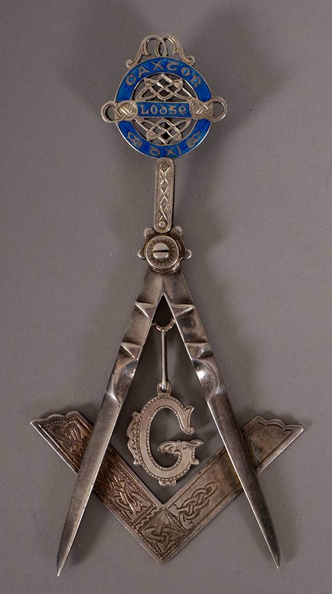 Irish Masonic silver medal, 1951 Caxton Lodge 511, Dublin. at Whyte's Auctions