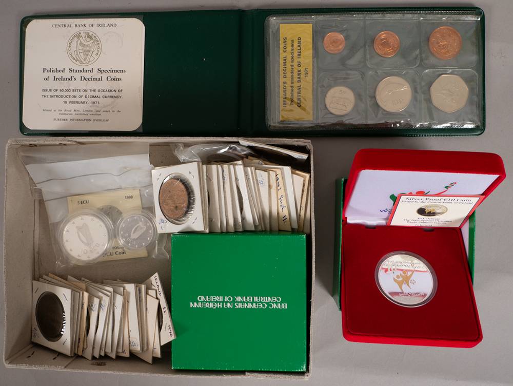 Irish collection 1814-2003 including Anglo Irish, tokens, Free State, and commemorative proofs etc. at Whyte's Auctions