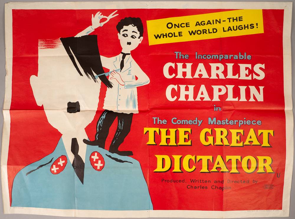Film poster: The Great Dictator. at Whyte's Auctions