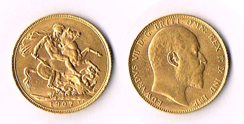 UK. Edward VII gold sovereign, 1907. at Whyte's Auctions