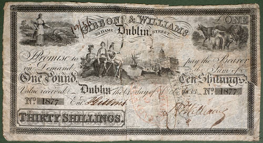 Banknotes and coins - collection of Irish and German. at Whyte's Auctions