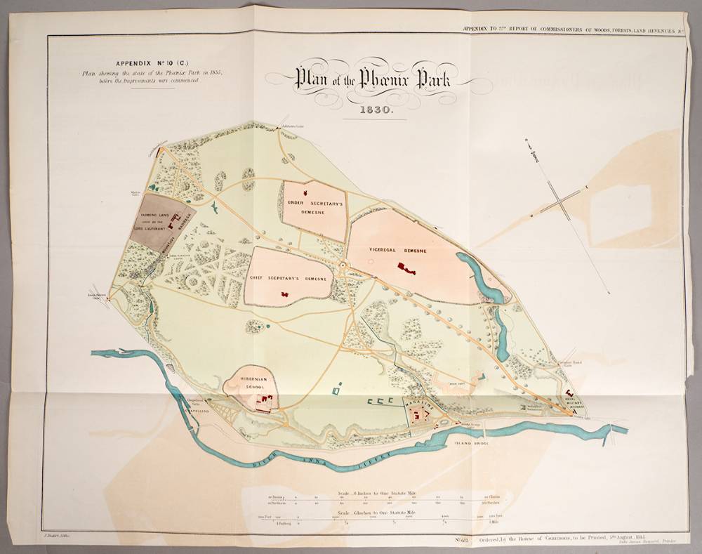 1830 and 1845 maps of Phoenix Park Dublin at Whyte's Auctions