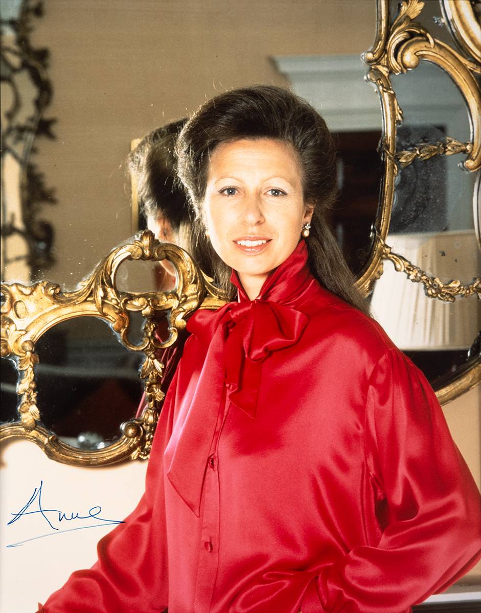 Circa 1971 signed photograph of Princess Anne. at Whyte's Auctions