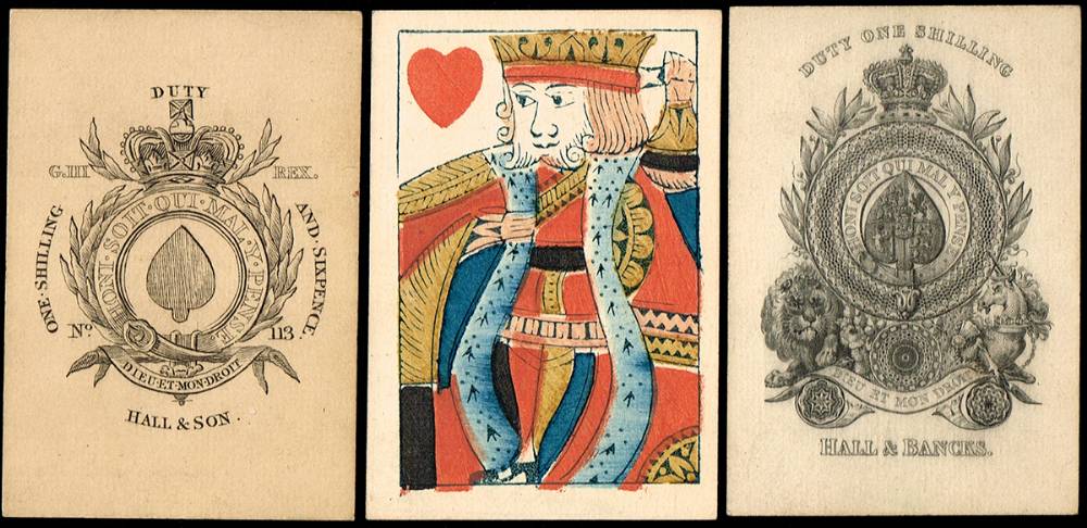 George III pack of playing cards. at Whyte's Auctions
